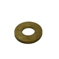 Suburban Bolt And Supply Flat Washer, Fits Bolt Size #2 , Brass A3580040SAEW